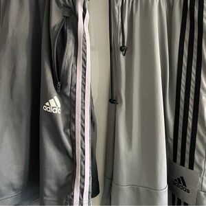 Adidas Men’s Basketball Gray Shorts with Pockets - 2 Pairs (XL)